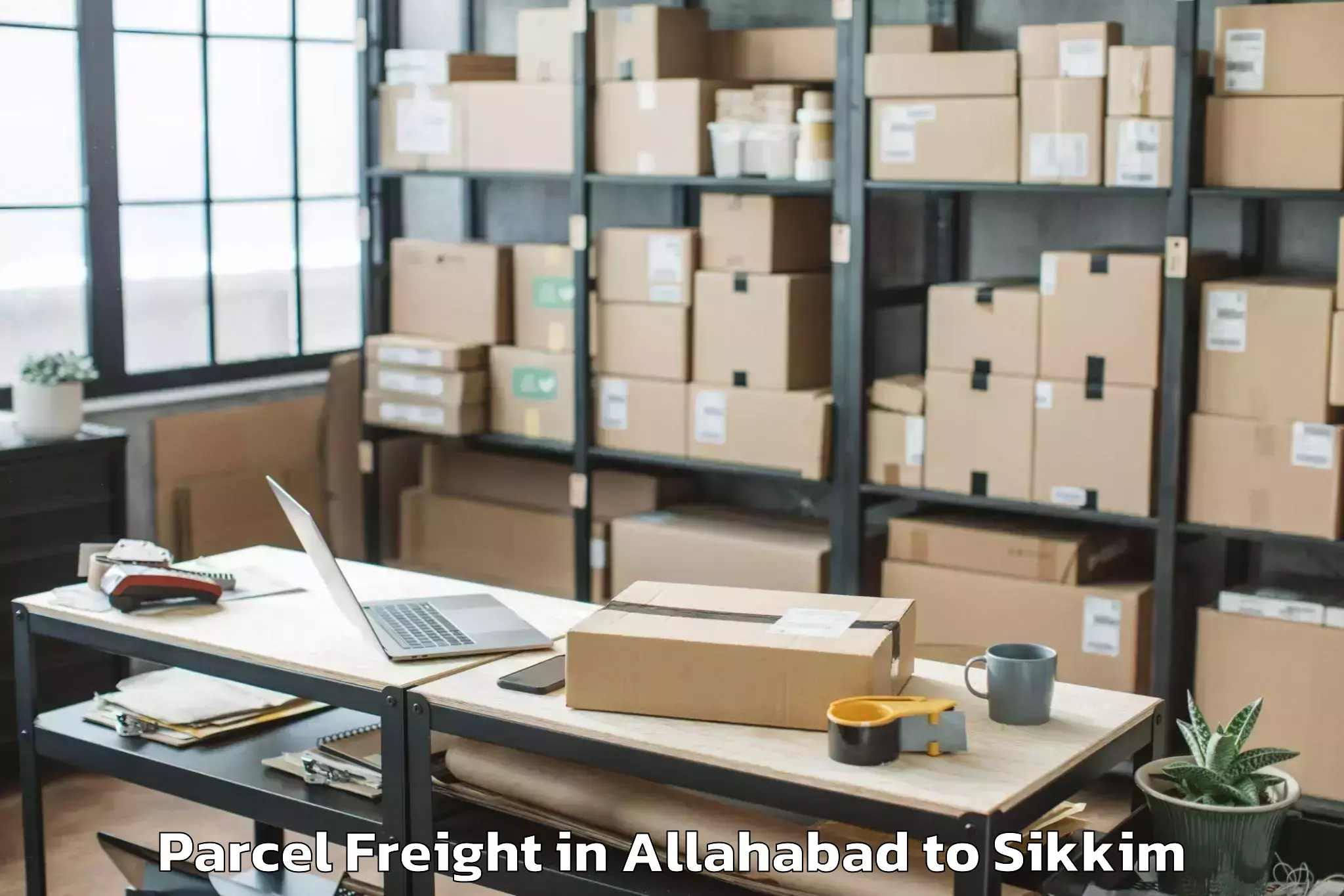 Easy Allahabad to Mangan Parcel Freight Booking